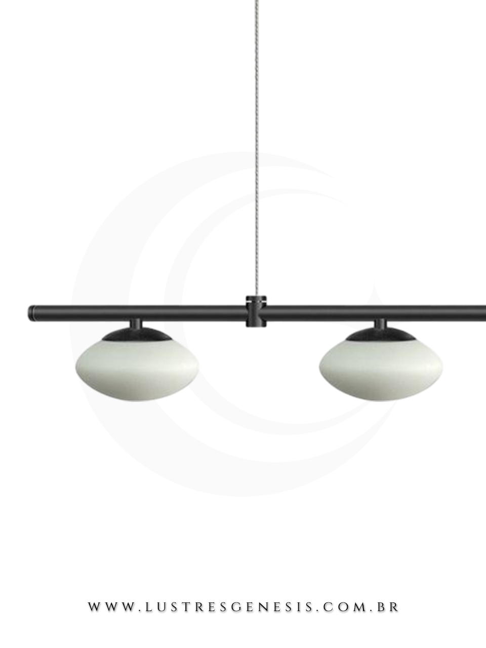 Luminaria de Teto Pendente Moderno Jou Metalúrgica Itamonte Lustre para Mesa Sala de Jantar, Sala de Estar, Quarto e Cozinha
